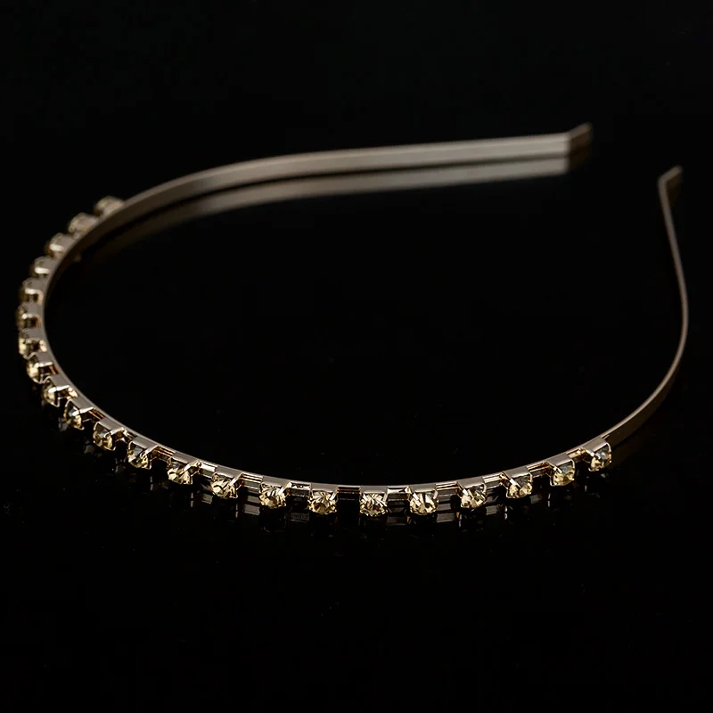 Новинка модная тиара золотые повязки для волос с кристаллами в корейском летнем