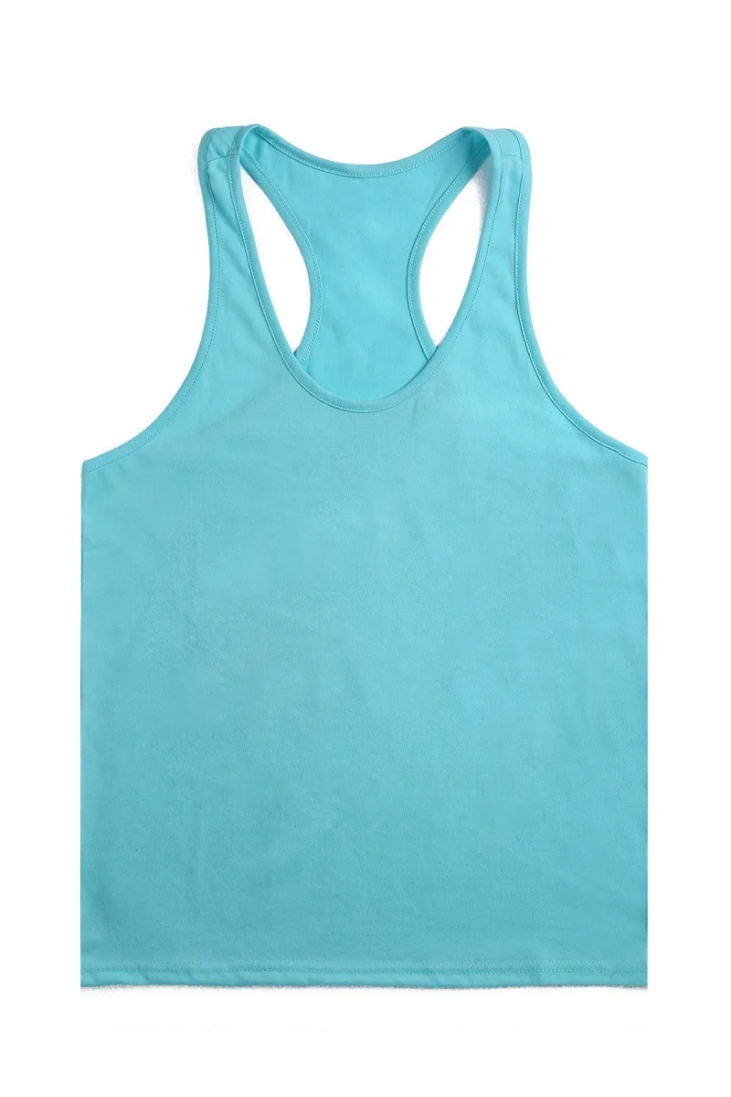 Новинка 2016 майка стрингера Мужская одежда для бодибилдинга и фитнеса Однотонная