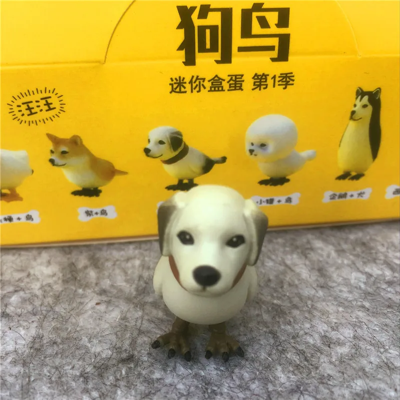 Цвет упаковка коробки 6 шт./компл. DOGBIRD capsule Модели Игрушек 4 см мини кукла для детей Творческий SQUINKIES детский подарок