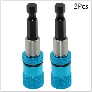 Магнитный держатель бит для электрической дрели, 2 шт., 14 дюйма, с шестигранным хвостовиком, из нержавеющей стали, регулируемый удлинитель