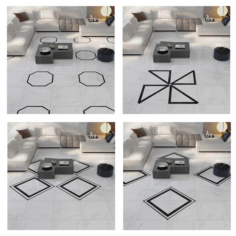 

5CMX500CM DIY Corner Ground Tile Floor Crevice Line Sticker Self Adhesive Home Room Decor