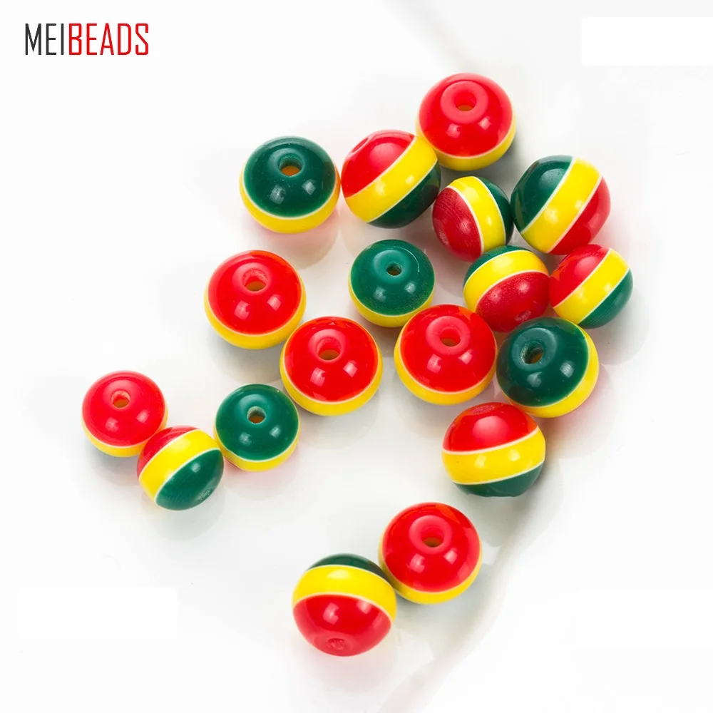 MEIBEADS Мода 8/10/12 мм Смола Круглый глаз Бисер для Для женщин DIY бусы Цепочки и