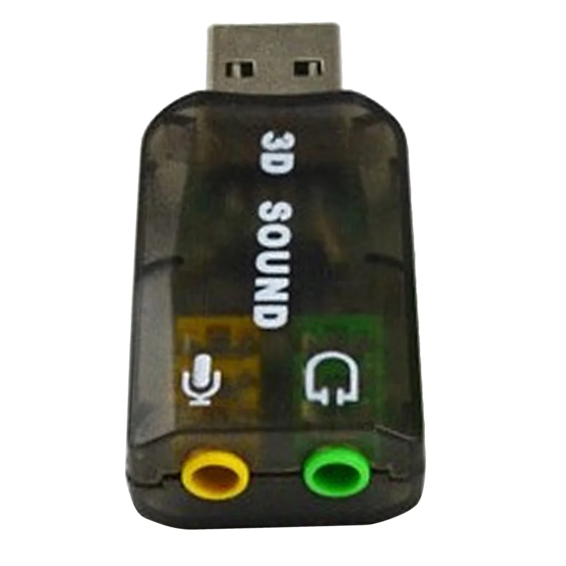 Внешняя звуковая карта USB со штекером 3 5 мм аудиоадаптер для наушников микрофона