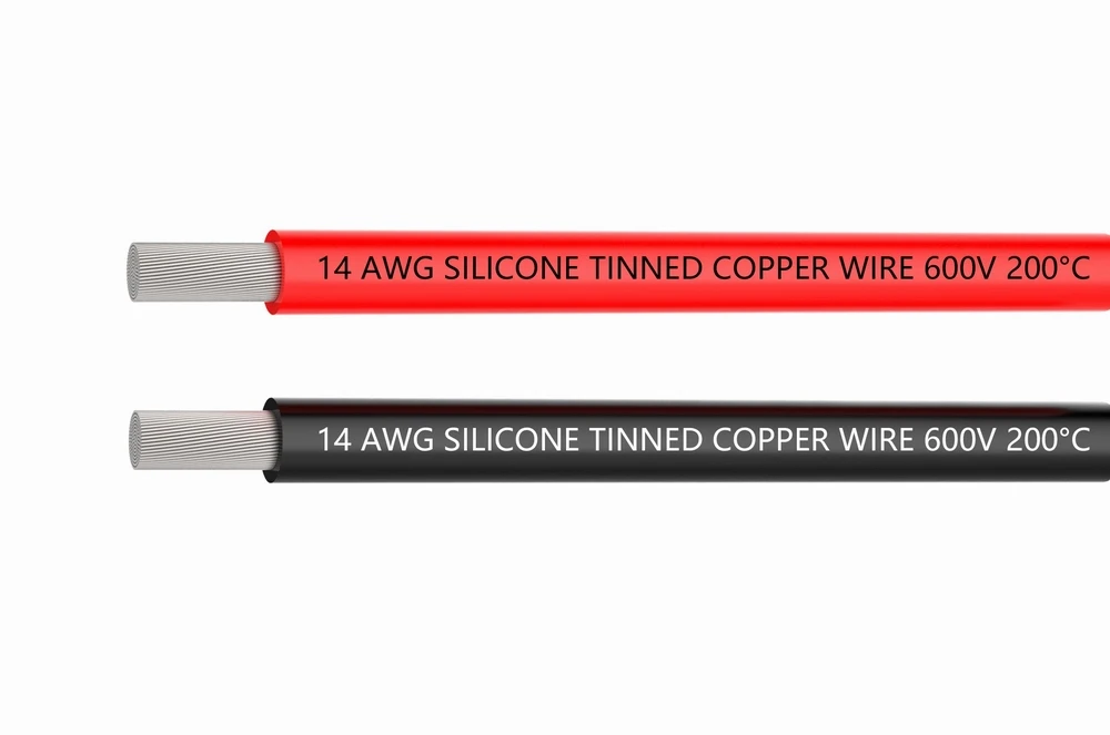 Фото Силиконовый провод 14 AWG, соединительные провода, кабели 3 м, черный и 3 м, красный гибкий провод из луженой меди, устойчивый к высоким температ... №3