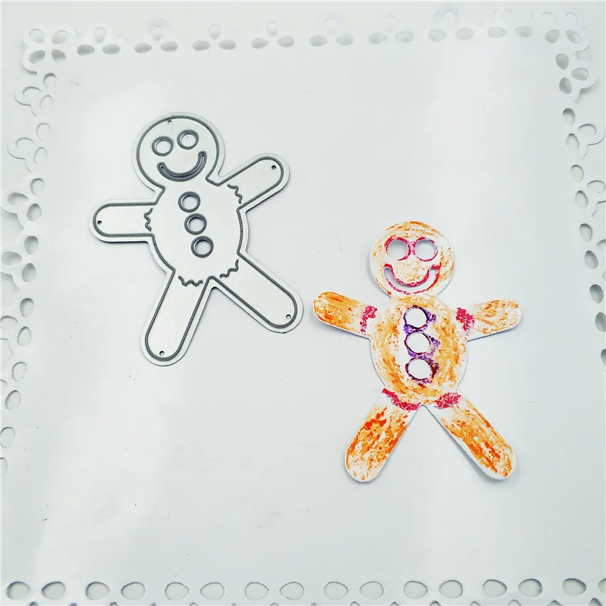 Штамповочные штампы имбирный человек металлическая рукоделие штамповочная