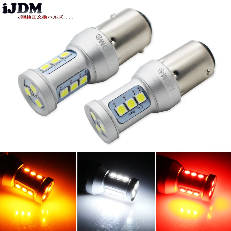IJDM Автомобильный светодиодный стоп сигнал 1100Lm 1157 P21/5W BAY15d 3030 12SMD Автомобильные