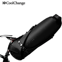 coolchange 20l large capacity foldable tail rear bicycle bag cycling mtb trunk pannier backpack waterproof bike saddle bag