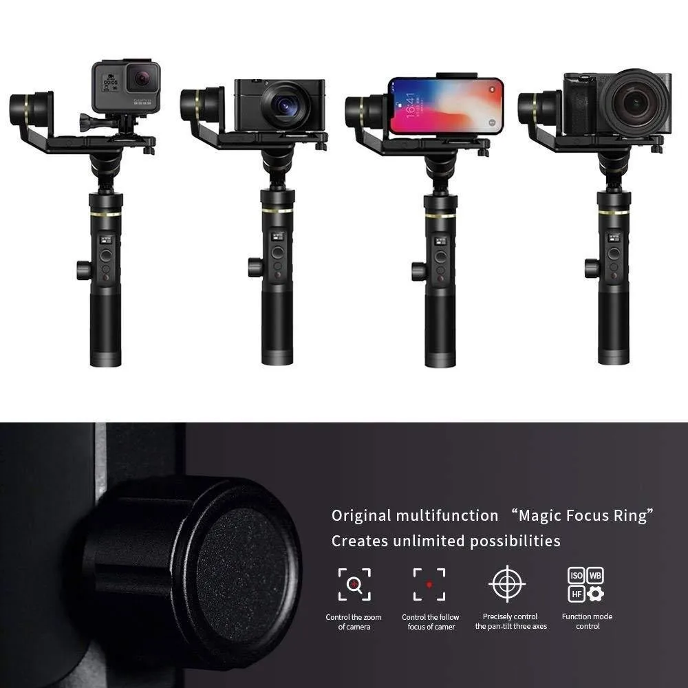 Feiyutech Feiyu G6 плюс 3 осевой стабилизатор портативный монопод с шарнирным замком для