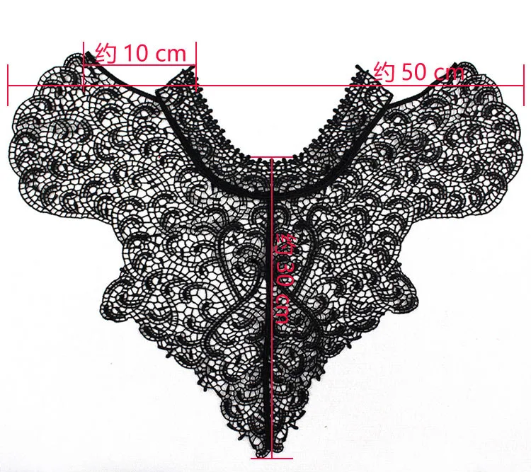 1 шт. кружевной воротник с вышивкой 30 х50 см|embroidery sewing|embroidered lace collarlace collar |