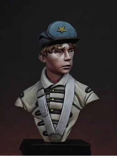 1/16 Scale Resin Bust Federal Army Drummer Unpainted Figure Model Kit Free Shipping | Игрушки и хобби