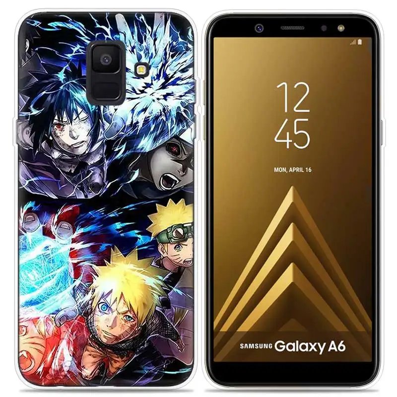 Героя аниме «Наруто Аниме темные мультфильм чехол для samsung Galaxy Note 8 9 J4 J6 J8 A6 A8 A7 A9 Star Lite S8 S9 плюс чехол Coque чехол