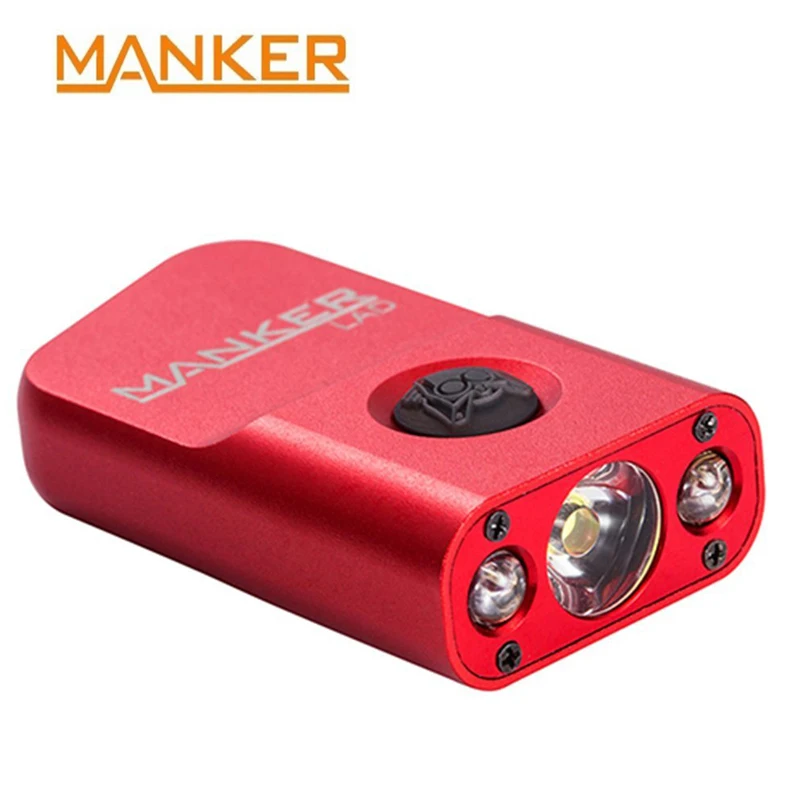 MANKER LAD 230 Люмен USB Перезаряжаемый брелок фонарик с Nichia 219C светодиодный + 2x красная