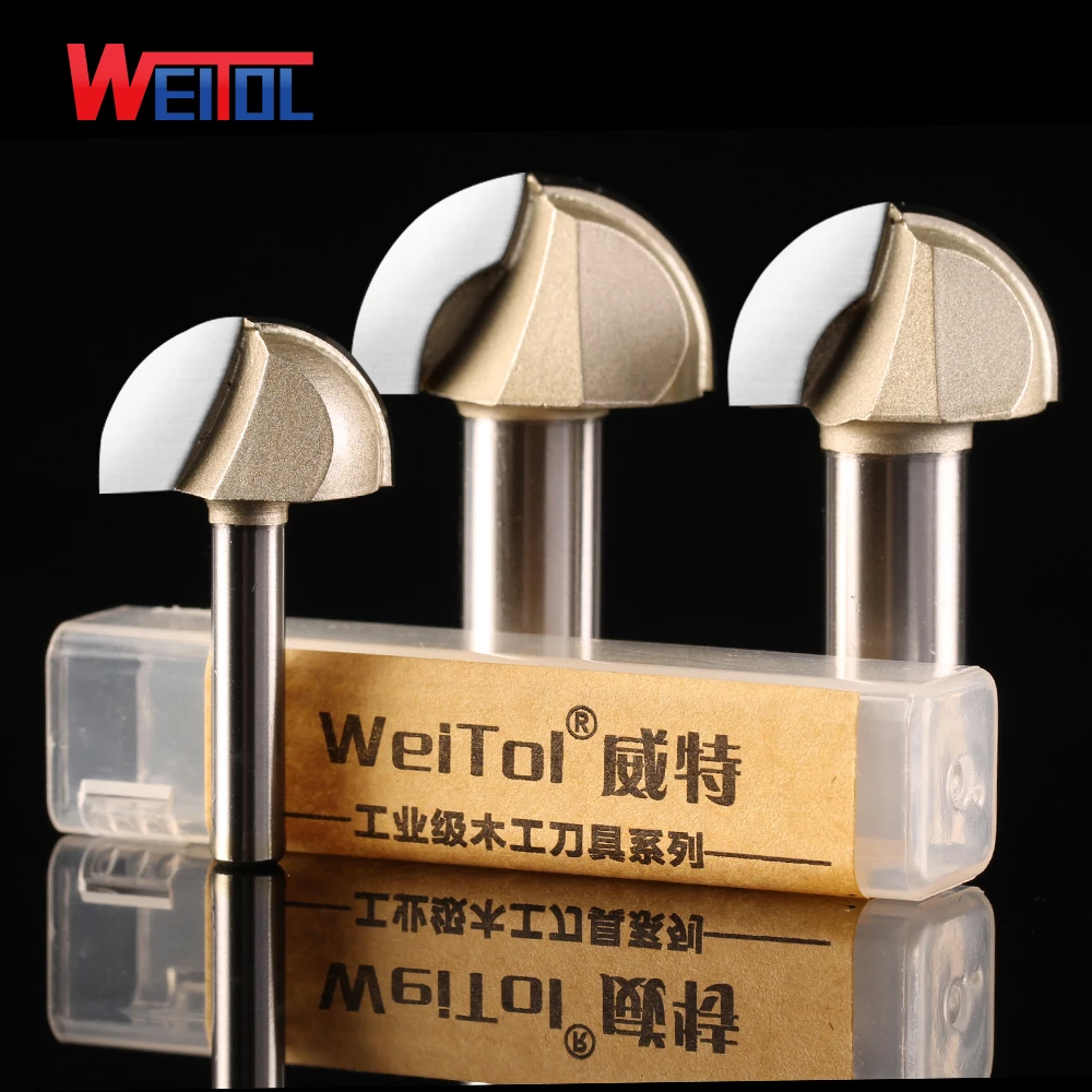 

Weitol 12.7 mm woodworking tools,CNC wood mochine Solid Carbide Milling Cutter,Professional Round bottom bit,MDF,PVC,wood tool