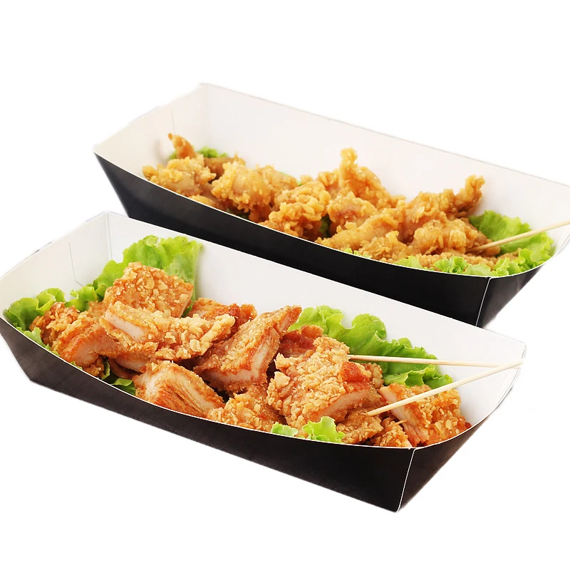 Одноразовый контейнер для еды Западный картофель фри курица упаковка поднос