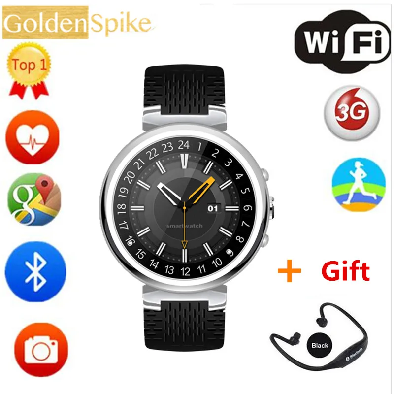 I6 Смарт часы Поддержка сердечного ритма 3g 2 ГБ + 16 Гб bluetooth 4 0 WI FI gps Google play map G sensor