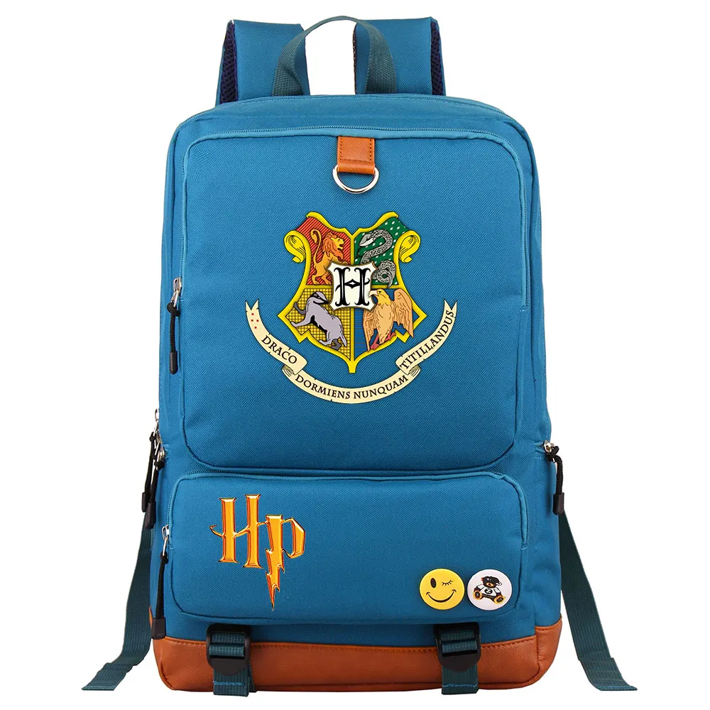 05 Волшебный Хогвартс hp Письмо значок Гриффиндор мальчик девочка школьная сумка женский рюкзак подростковый лоскутный холст мужской студенческий рюкзак - Цвет: 05