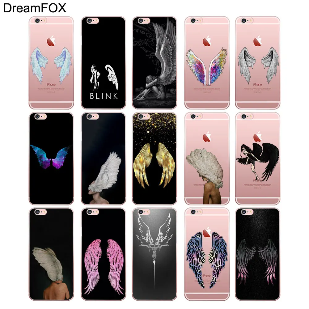 N467 Wing Soft TPU Silicone Cover For Apple iPhone 11 Pro XR XS Max 8 X 7 6 6S Plus 5 5S SE 5C 4 4S Case |