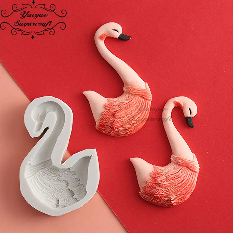 Yueyue Sugarcraft силиконовая форма Лебедь для украшения торта инструменты