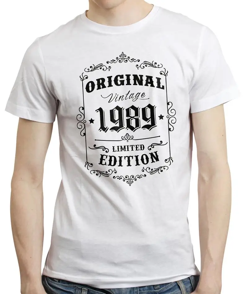 

30Th Birthday, Born In 1989 Retro Style Vintage Limited Edition Fashion 2019 Men Short Sleeve T Shirt Funny Shirts