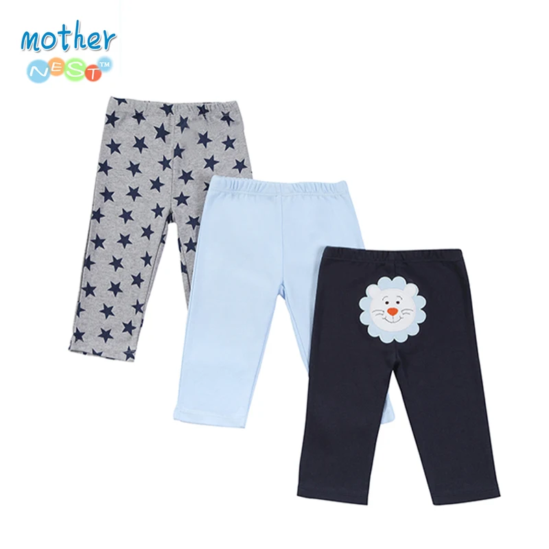 Дети PP Брюки длинные брюки Мультфильм Legging Хлопок Вышитые Животные мальчиков