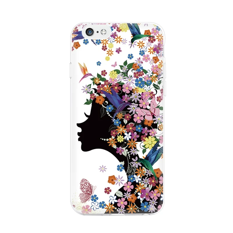 Pink Girly Case for iphone 6 6S X Fundas Women Flamingo Back Cover Coque For 7 8 Plus 5 5S SE Accessories |