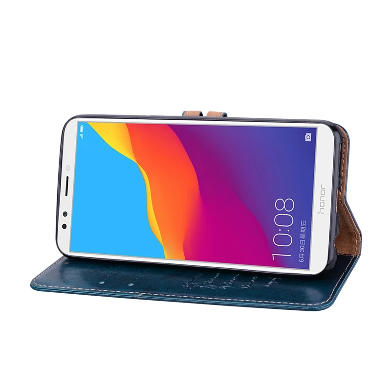 Винтажный кожаный бумажник для Huawei Honor 7C Pro 7 C 5 99 дюйма LND-AL41 LND-L29 флип-чехол Мягкий