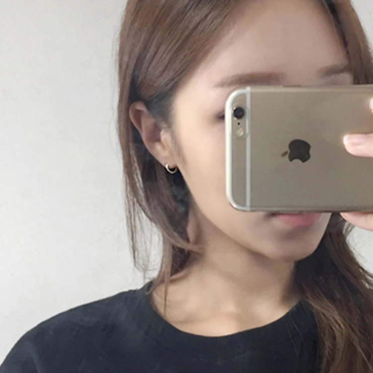 Женские серьги из серебра L &amp P маленькие круглые серьги-кольца ювелирные