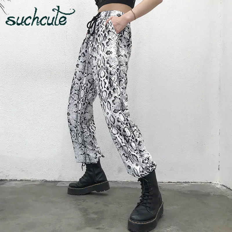 SUCHCUTE женские брюки с принтом спортивная женская одежда Ulzzang конфеты Лесер тонкий Harajuku уличная одежда горчичный летний корейский брюки