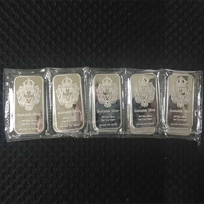 5 шт. немагнитная Посеребренная вакуумная упаковка 50 мм x 28 мм|set gold|set coinsset 10 |