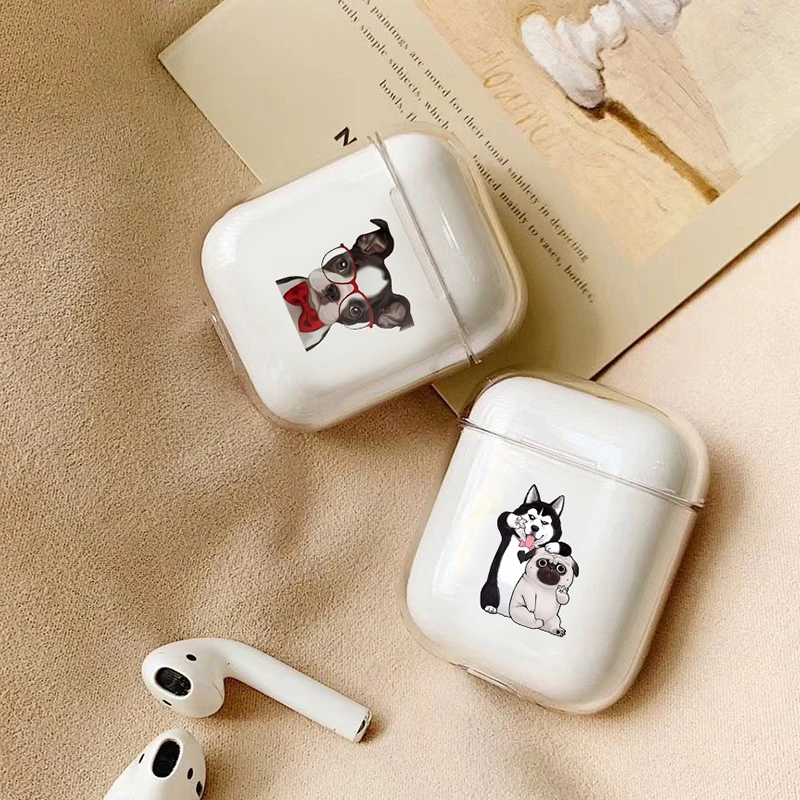 Чехол для Apple airpods с изображением животных чехол милых домашних собак кошек