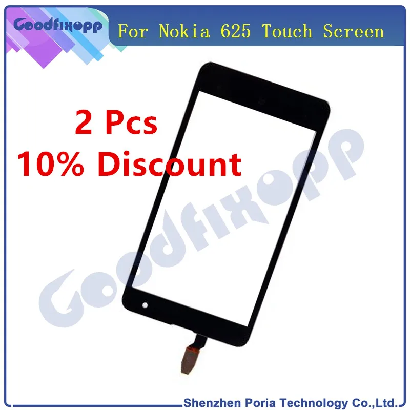 

ЖК-дисплей для Nokia Lumia 625 N625, сенсорный экран, дигитайзер, датчик, переднее стекло, панель объектива, сенсорный экран, сменный сенсорный экран