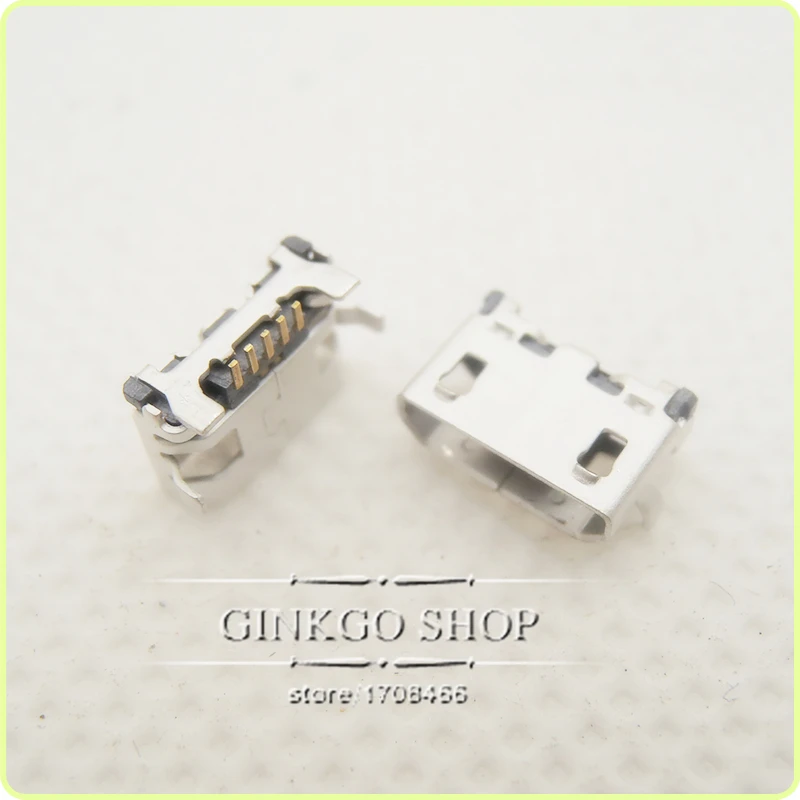 5 шт. Micro контактный USB разъем для зарядного устройства питания планшетного ПК Lenovo