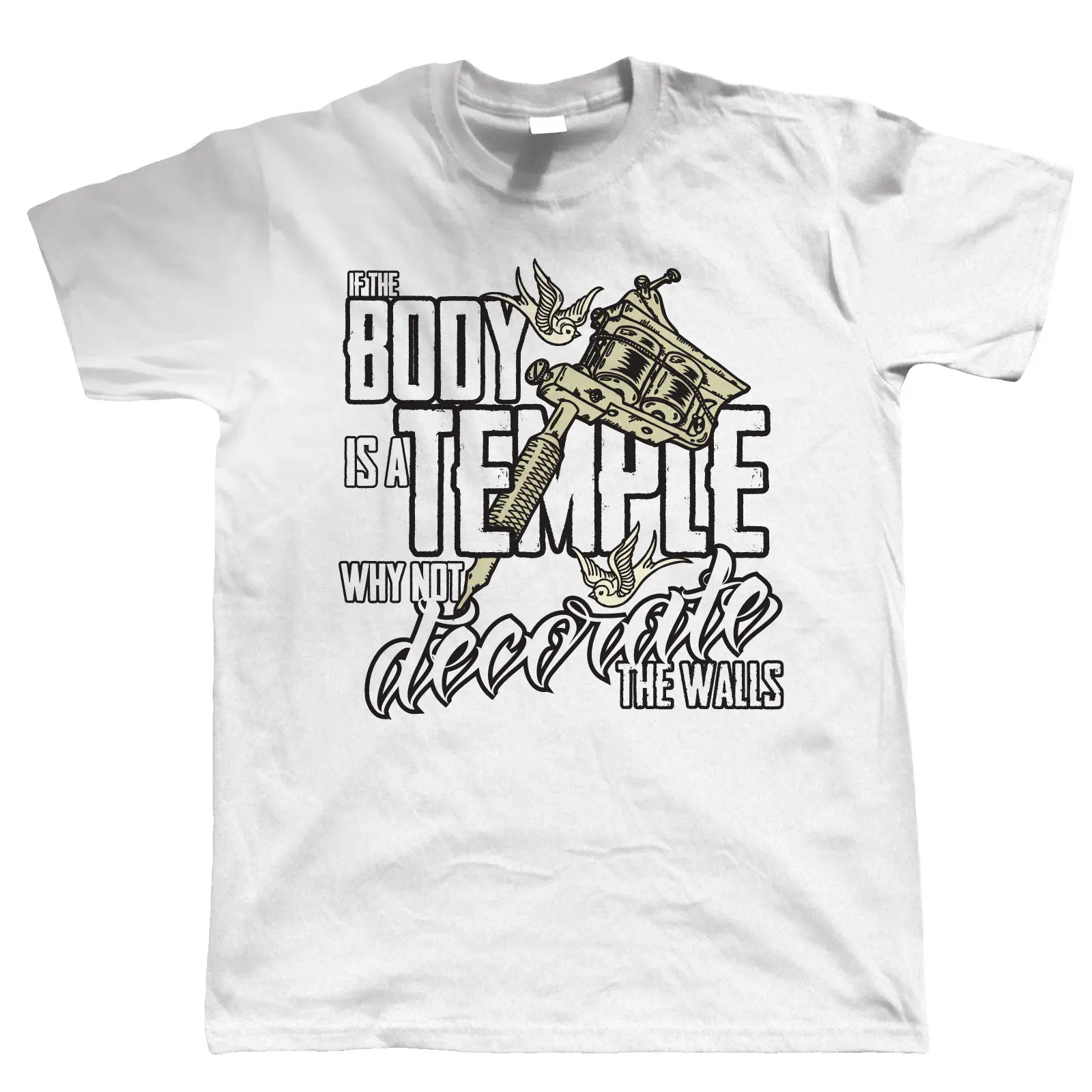 If The Body Is A Temple Мужская татуировочная художественная таттоистская