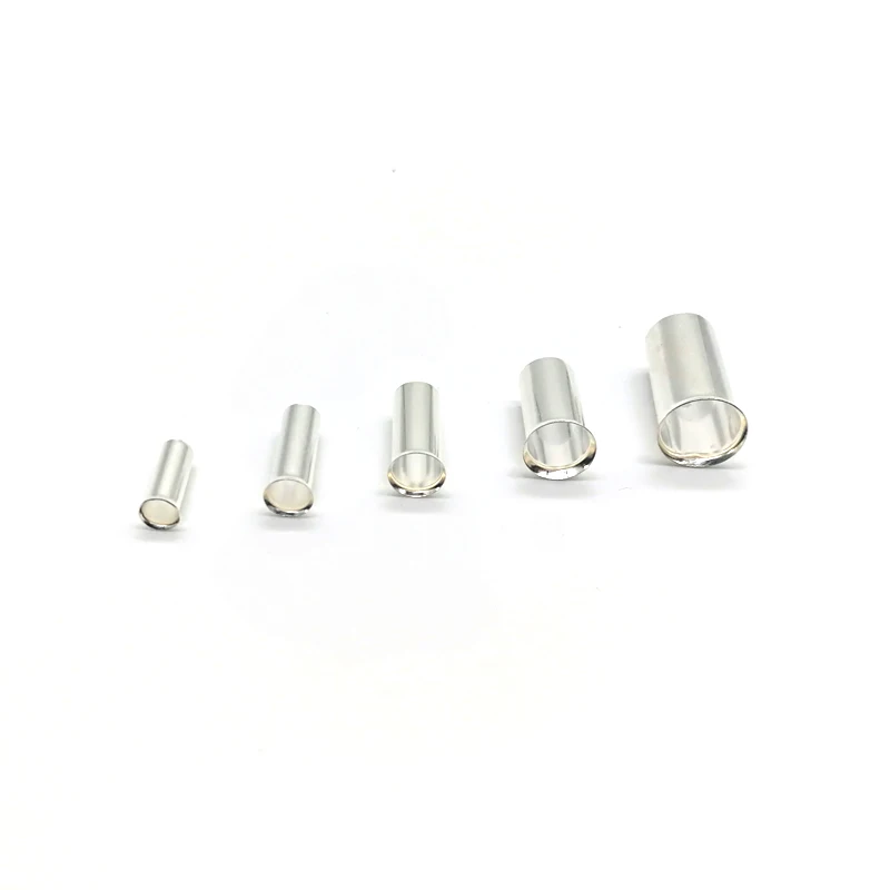 100 шт. медные трубчатые наконечники для шнура электрические обжимные