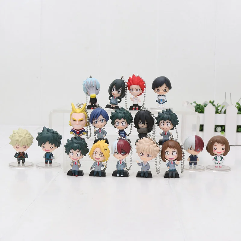 Новинка 3 см My Hero Academia boku Midoriya deku Shoto bakugou Toga фигурка из ПВХ игрушки|Игровые фигурки