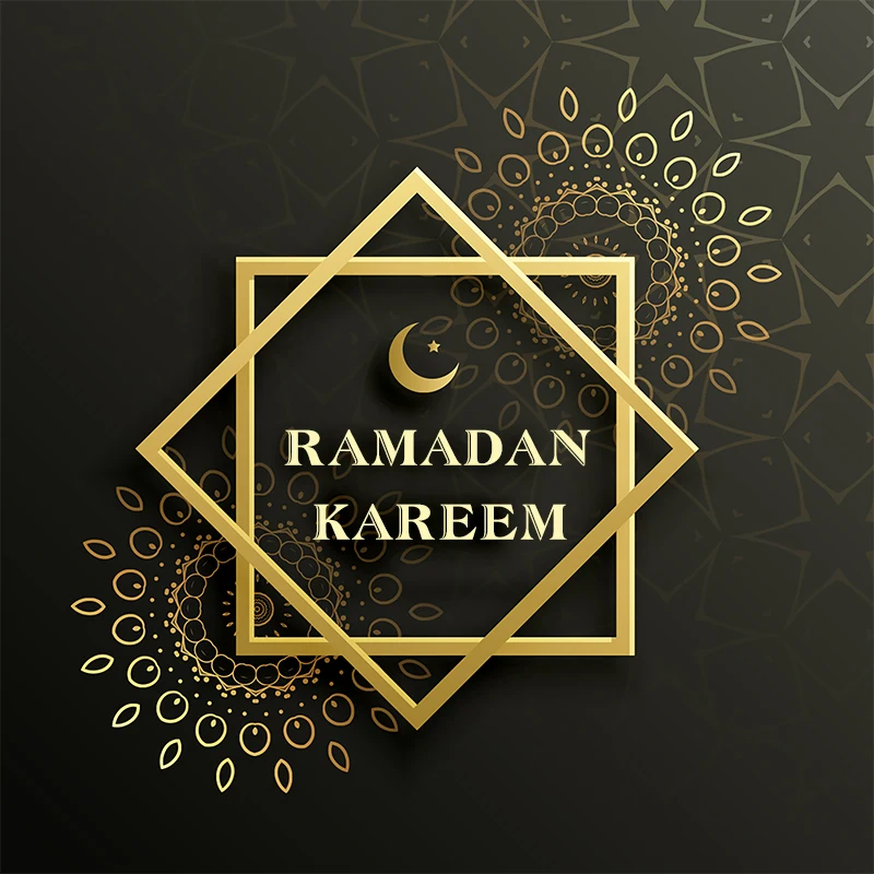 Sensfun Eid Mubarak Рамадан кареем черный фон Золотая Луна фоны для фотостудии на заказ