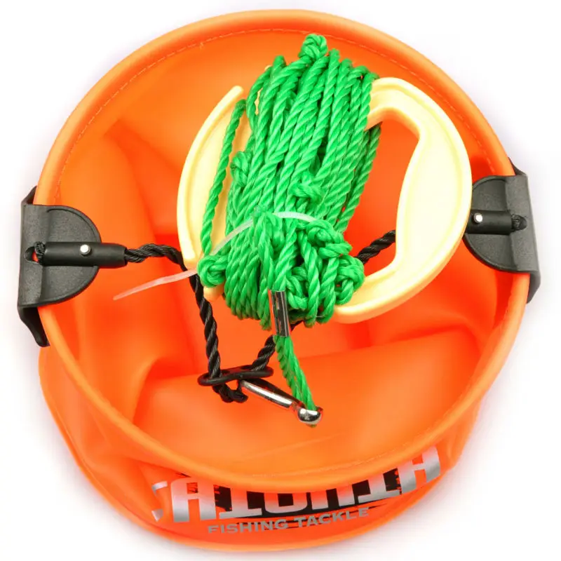 Рыболовное ведро оранжевая коробка + веревка для переноски воды водостойкая