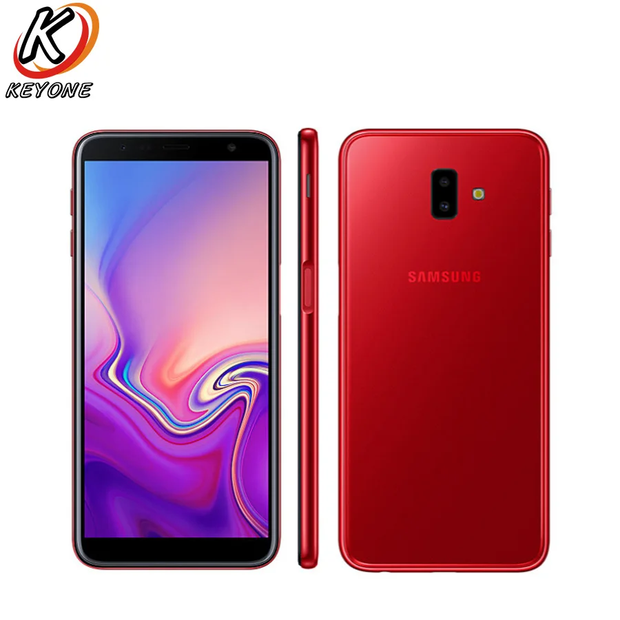 Samsung Galaxy J6 + мобильный телефон экран 6 дюймов 3 Гб ОЗУ 32 ПЗУ двойная задняя камера 13
