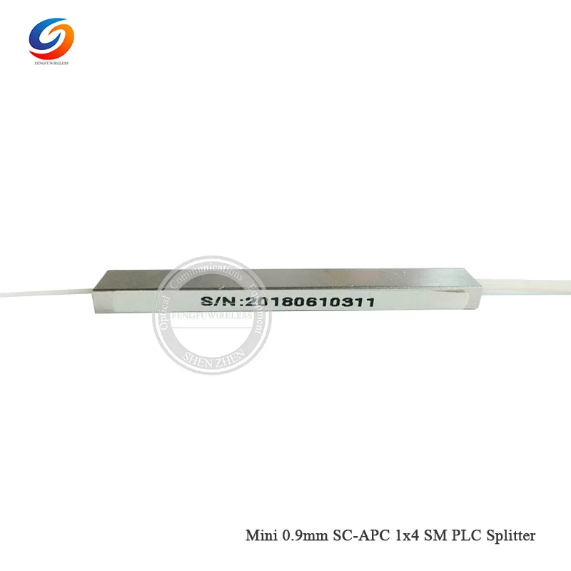 Горячая продажа 10 шт./лот мини 0 9 мм SC APC 1x4 SM PLC сплиттер FTTH волоконно оптический