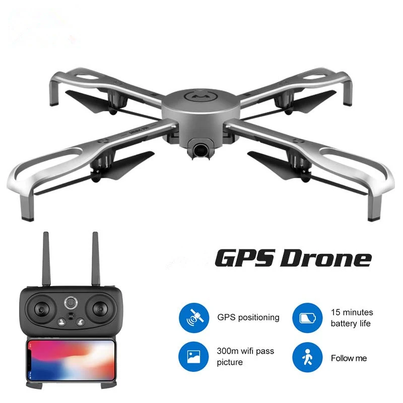 GPS Follow складной WIFI FPV Радиоуправляемый Дрон 2 4G 15 минут 1080P HD камера Surround Fly