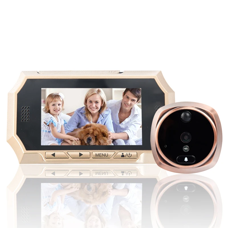 HD 3Mega-Pixels 4.3 Inch LCD Display 720P Video Door Phone 160 Degree Wide Angle