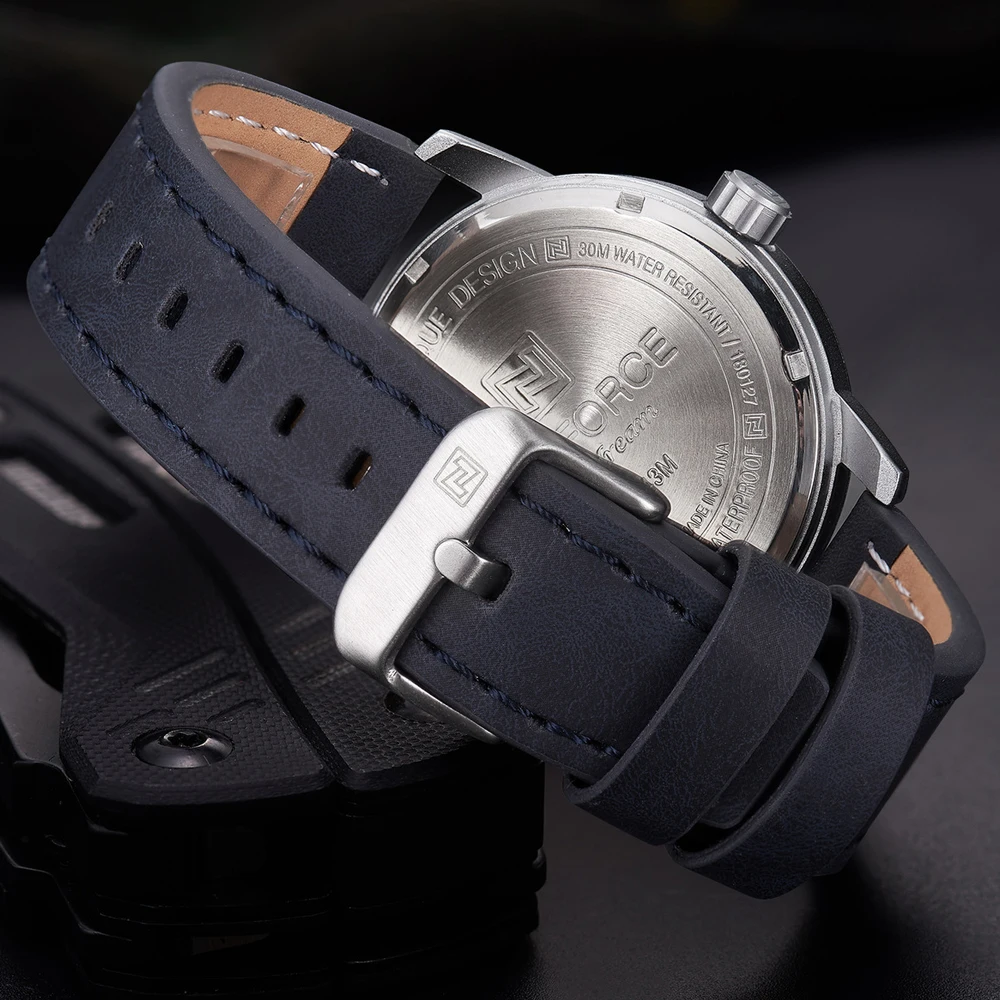 2019 Relogio NAVIFORCE синие кварцевые часы мужские лучший бренд класса люкс спортивные s