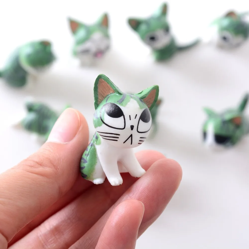5 милых стилей! 9 шт. Мультяшные мини кошки для мальчиков детская коллекция милый