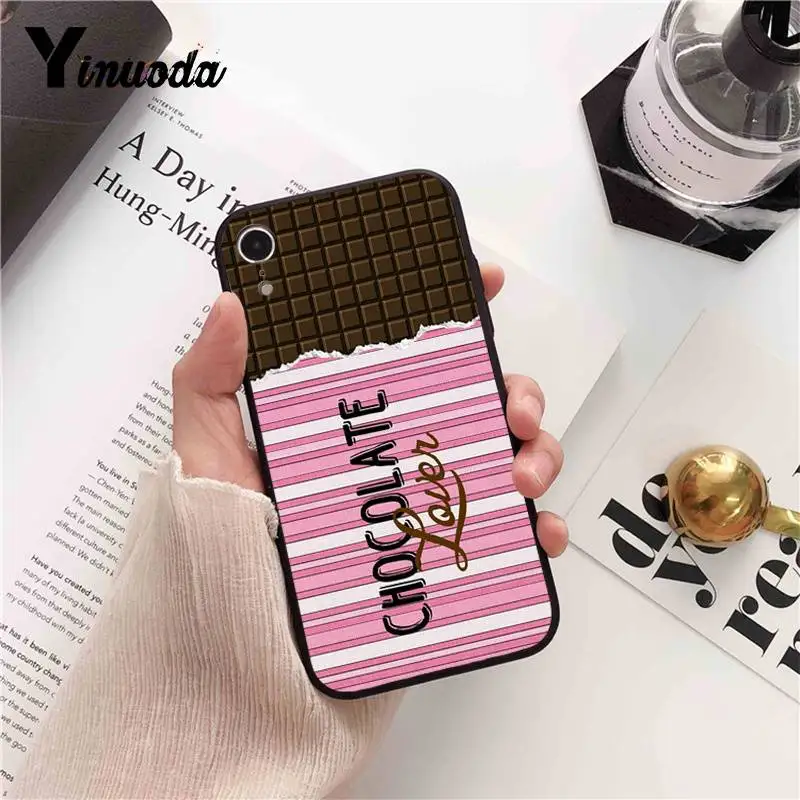 Yinuoda alenka бар с изображением шоколада wonka Жесткий Чехол Для Телефона iPhone 6S 6plus 7 7plus 8