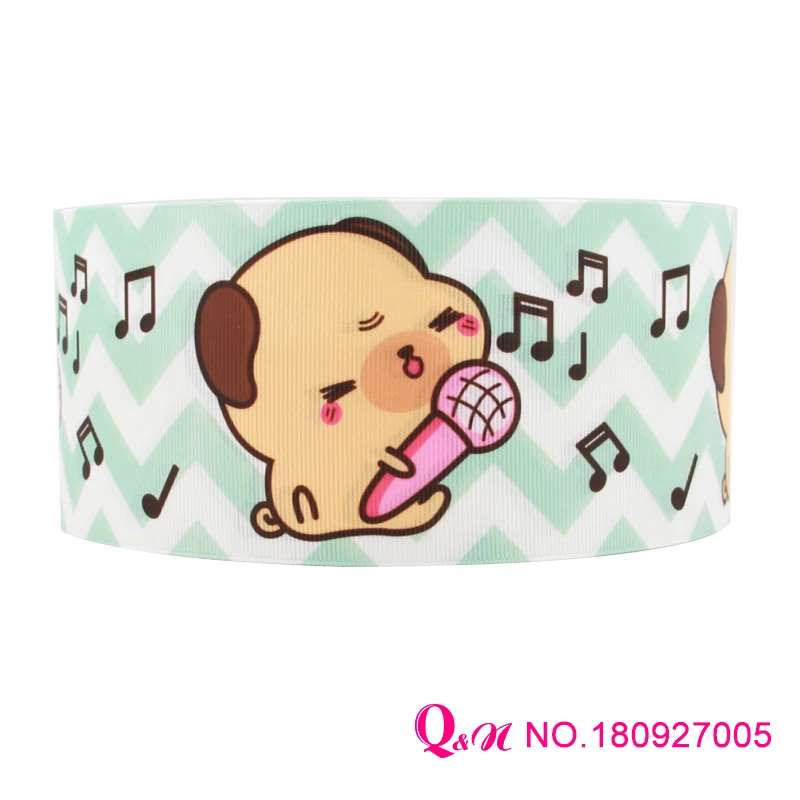 Лента Q &amp N 16 мм 22 25 38 50 75 лента с принтом happy dog из мультфильма корсажная для