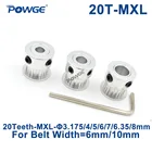 Ремень синхронный POWGE 20 зубцов MXL, диаметр 3,1754566358 мм, ширина 6 мм 10 мм, 20 зубцов 20 T
