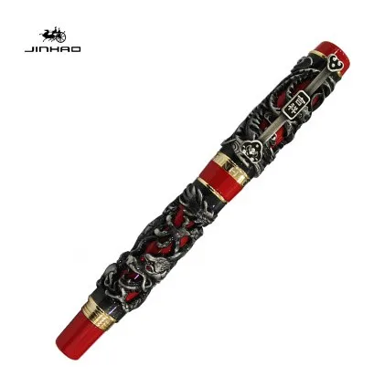 Металлическая китайская авторучка дракона F Nib 0 5 мм гибкий конвертер роскошный