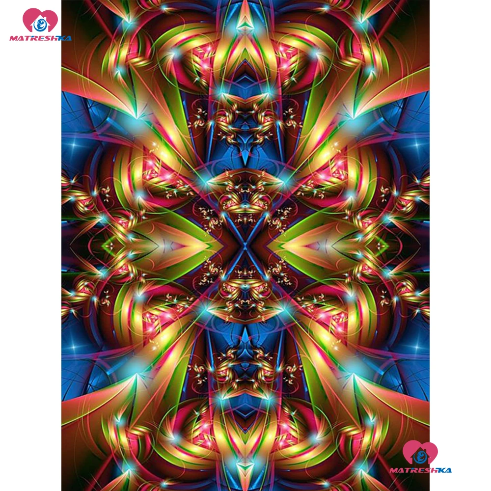 Мозаика алмазная вышивка сделай сам живопись мандала абстрактные цветы