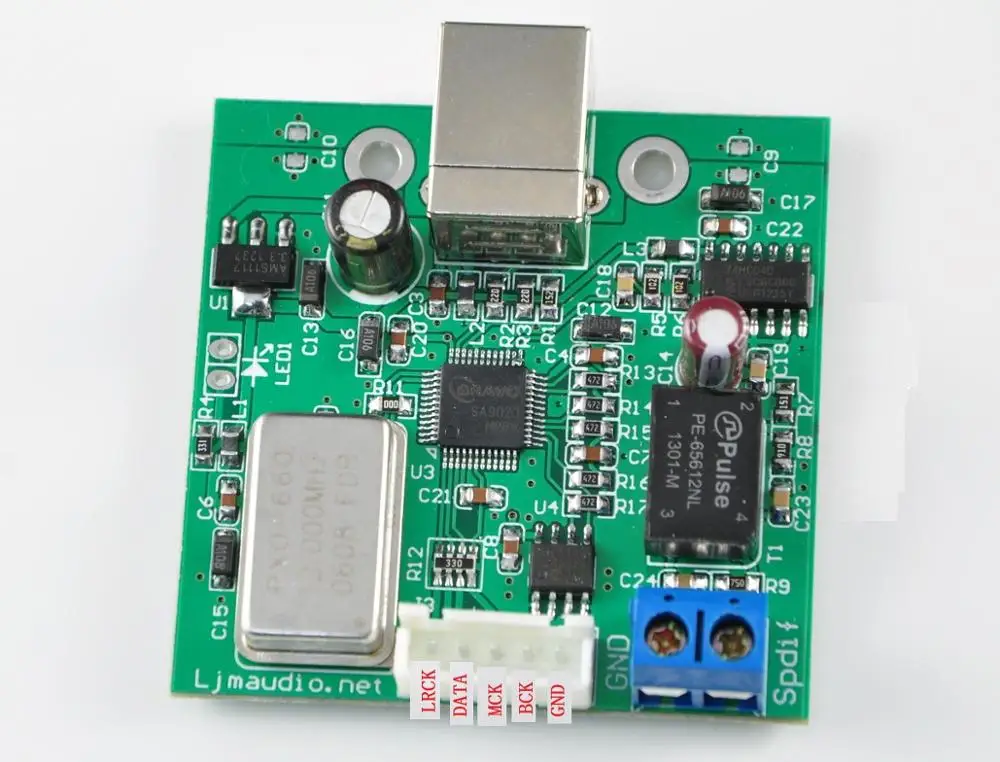 Для USB SPDIF коаксиальный I2S процессор SA9023 чип поддерживает 24 бит 96K выборки DAC