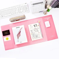 multifunctional pvc waterproof desk organizer holder writing pad computer mouse cushion school office stationery